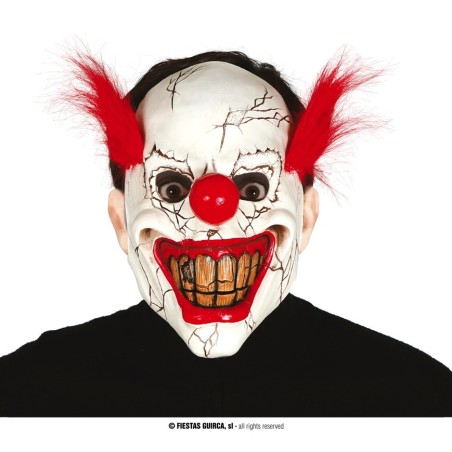 Klouni mask punaste juustega