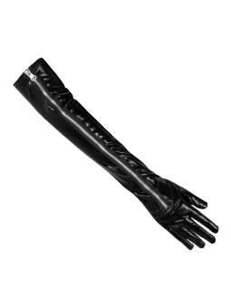 Mustad üleküünarnuki lukuga kindad