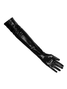 Mustad üleküünarnuki lukuga kindad