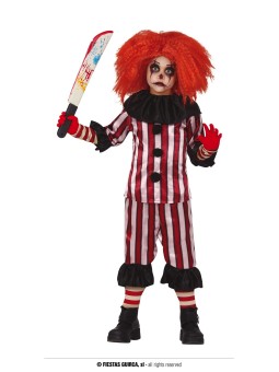 Halloweeni klouni poiste kostüüm 7-9