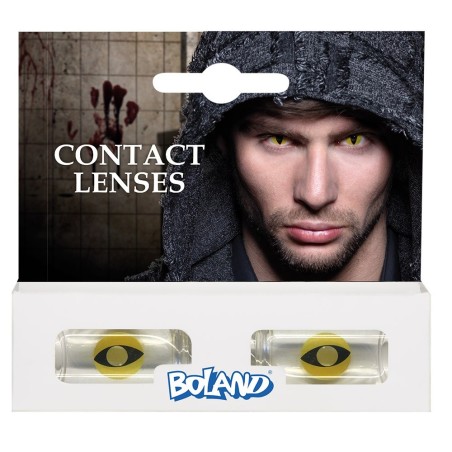 Kolme kuu läätsed kollane mandlisilm