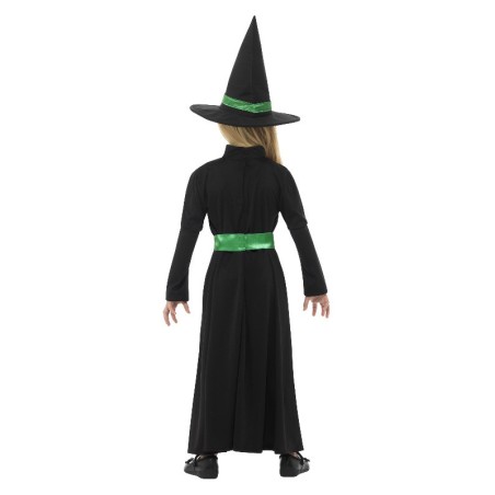 Laste nõia kleit rohelise lindiga M