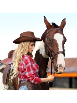Rodeo pruun kauboi kaabu