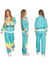 Naiste neoonsinine retro dress XL