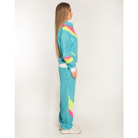 Naiste neoonsinine retro dress XL