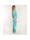 Naiste neoonsinine retro dress XL