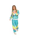 Naiste neoonsinine retro dress XL