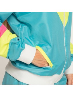 Naiste neoonsinine retro dress XL