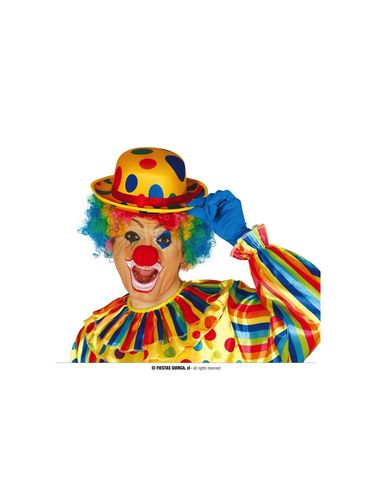 Klouni kollane mummuline kübar