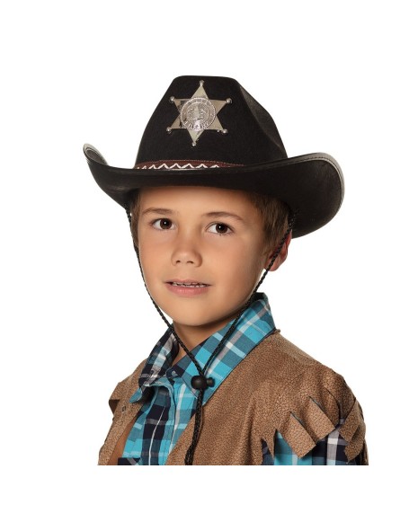 Laste kauboi serifi müts