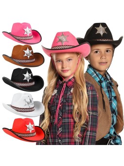 Laste kauboi serifi müts