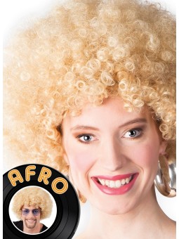 Afro parukas blond