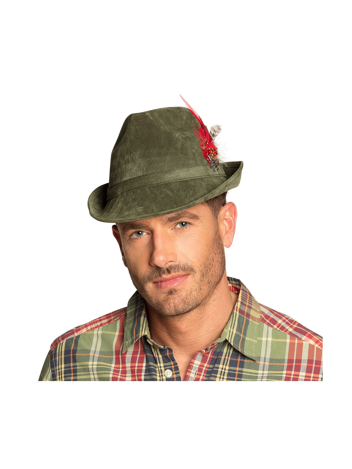 Oktooberfesti roheline sametine müts