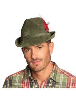 Oktooberfesti roheline sametine müts