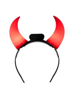 Saatana LED tuledega punased sarved