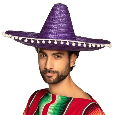 Sombreero erinevad värvid tuttidega ääres