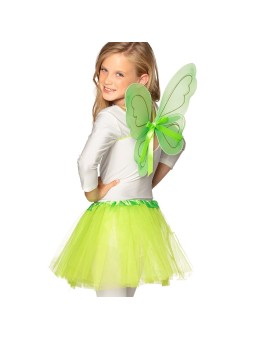 Roheliste tiibade ja tutuseelikuga komplekt lastele