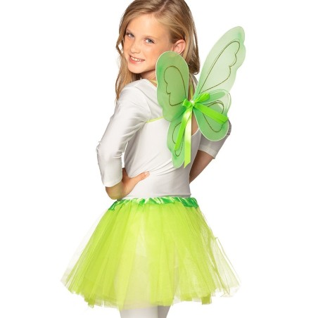 Roheliste tiibade ja tutuseelikuga komplekt lastele