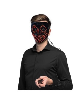 Punaste LED tuledega killer mask