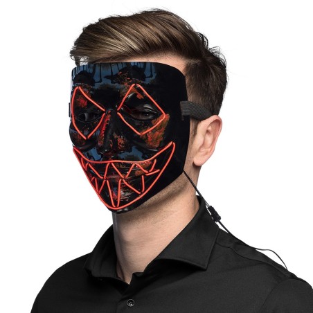Punaste LED tuledega killer mask