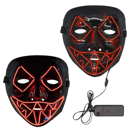 Punaste LED tuledega killer mask