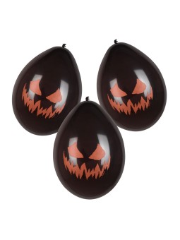 Mustad õhupallid jube kõrivitsa näoga