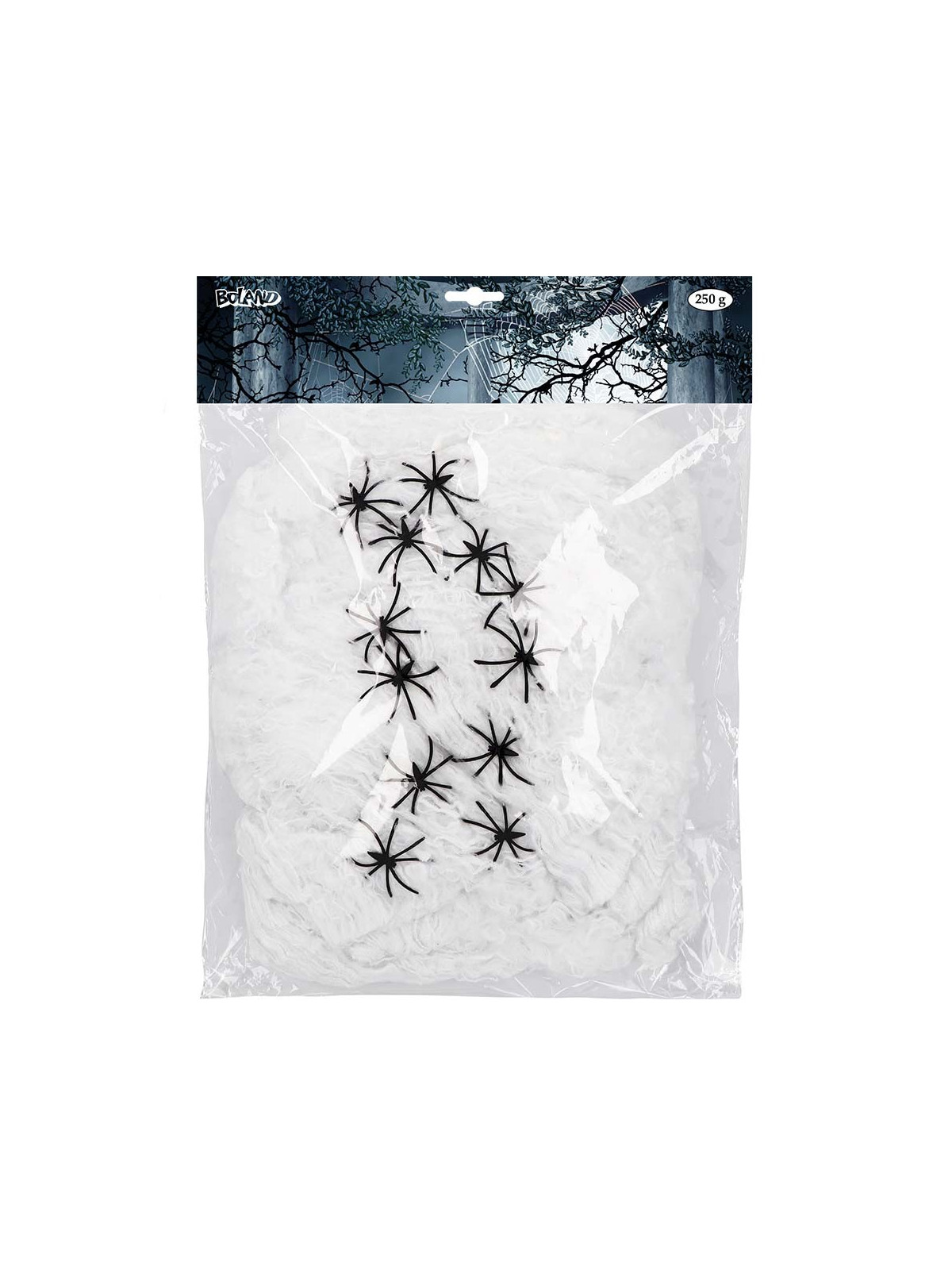 Valge ämbliku võrk 250gr, 12 ämblikuga