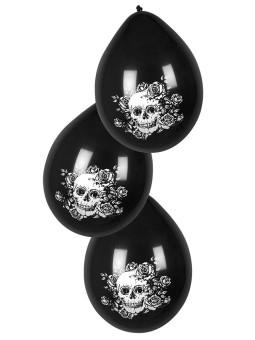 Mustad õhupallid Day of the dead pealuuga