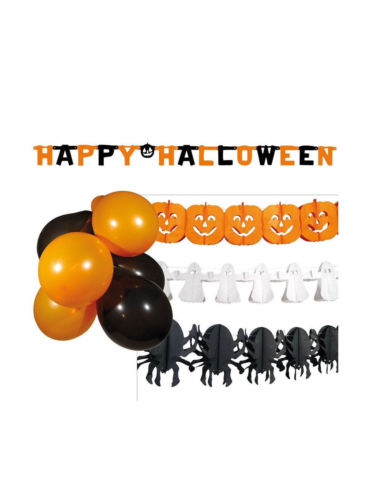 Halloweeni peo dekoratsioonide komplekt