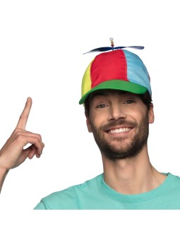 Värviline nokamüts propelleriga