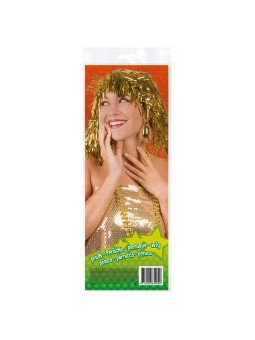 Kuldne metallik parukas