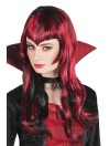 Punase musta triibuline erilise tukaga parukas