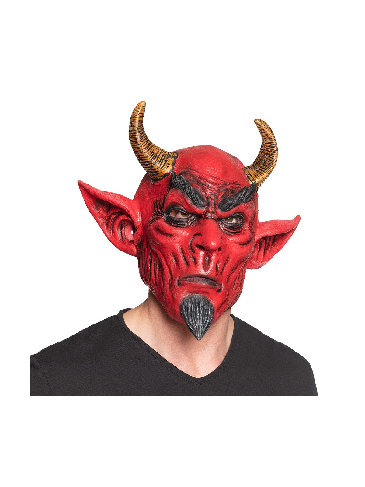 Punane saatana mask habemetüükaga