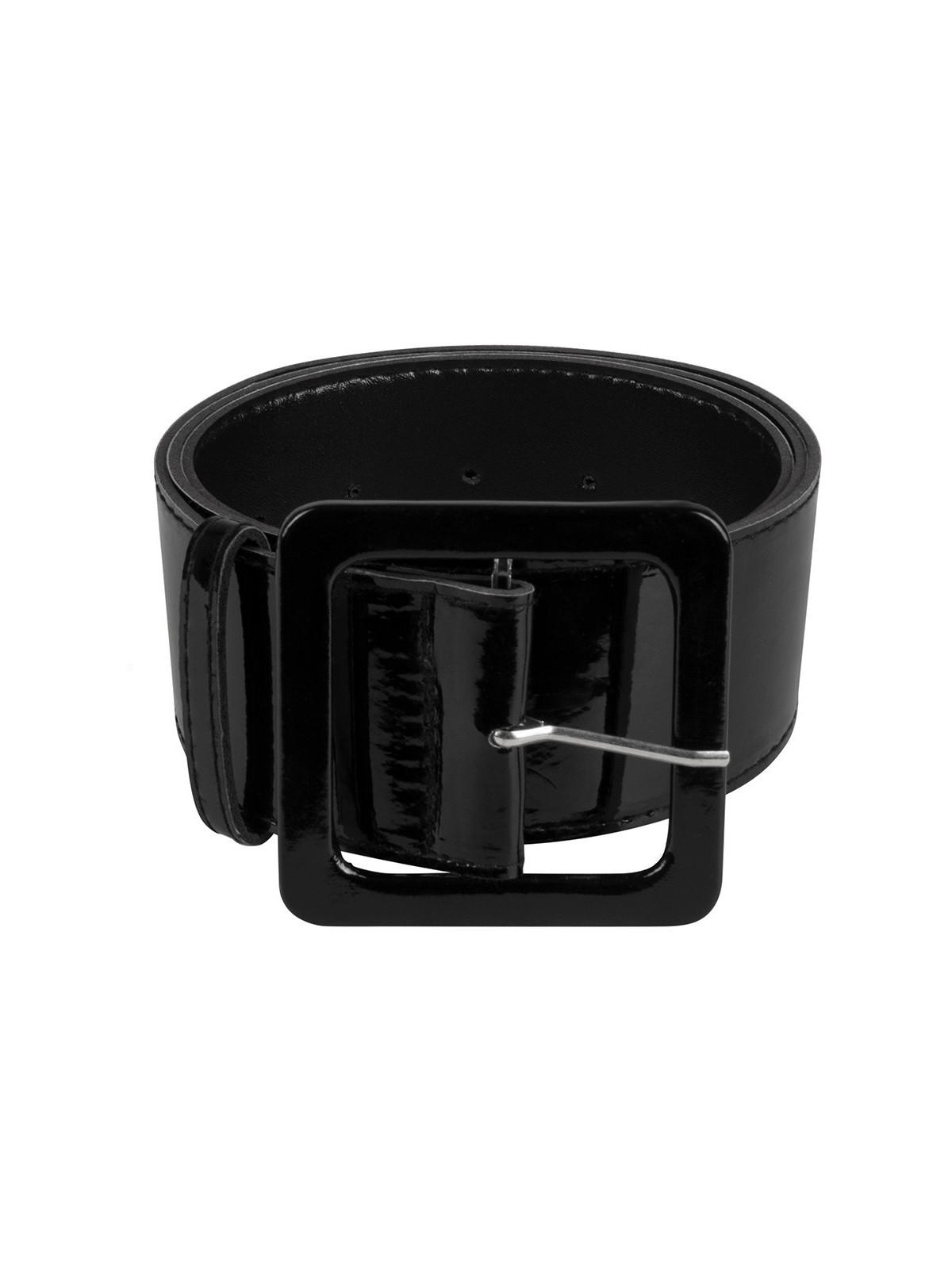 Must läikiv vöö 5,5cm lai