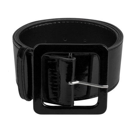 Must läikiv vöö 5,5cm lai