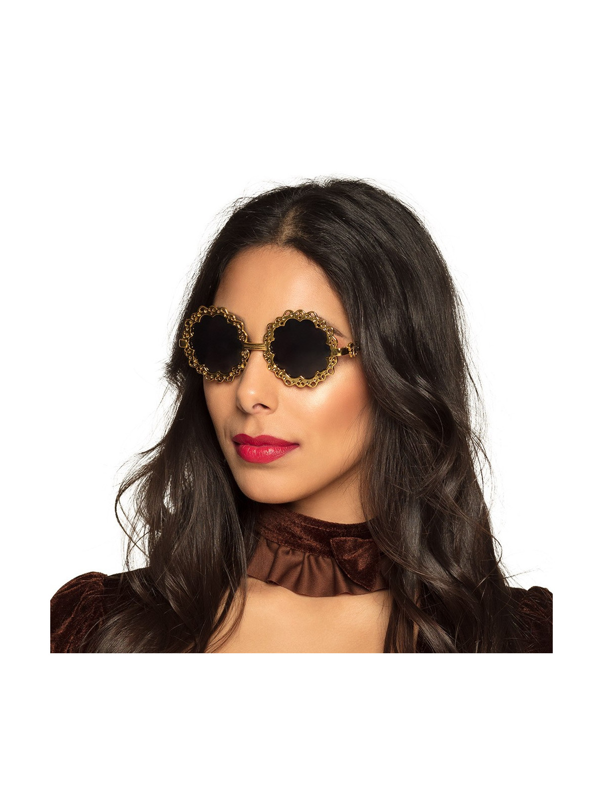 Steam Punki päikeseprillid kuldsed | Maskeraad