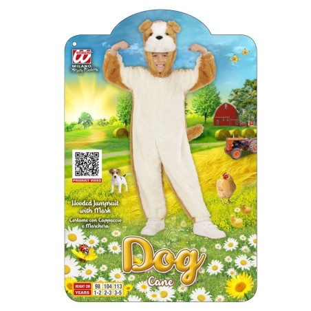 Laste koera bulldogi pehme kostüüm-98cm | Maskeraad