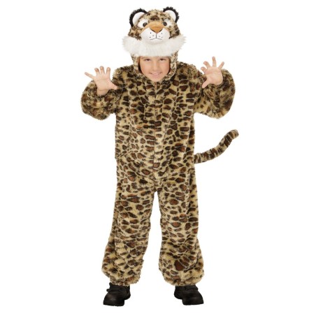 Leopard pehmes plushis (kapuutsiga jumpsuit maskiga)