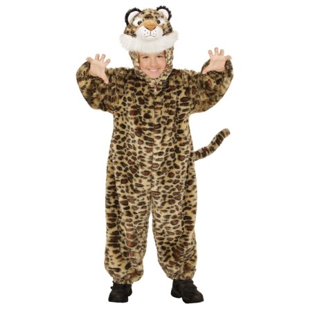 Leopard pehmes plushis (kapuutsiga jumpsuit maskiga)