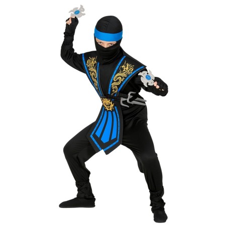 Sinine kombat ninja kostüüm relvadega 116 | Maskeraad