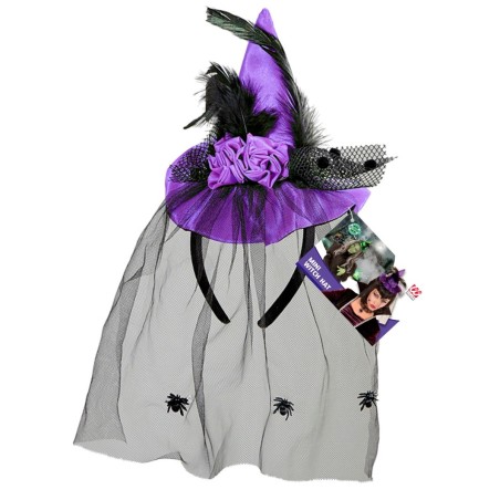 Lilla mini nõiamüts rooside ja tülliga | Maskeraad