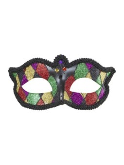 Glitter Harlequin Eyemask