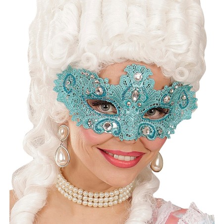 Helesinine pitsist mask kalliskividega | Maskeraad