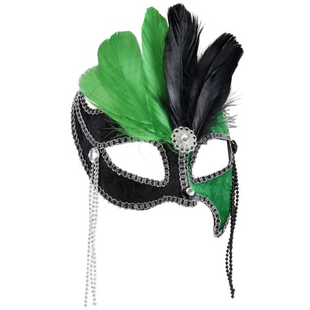 Must/roheline suurejooneline mask | Maskeraad