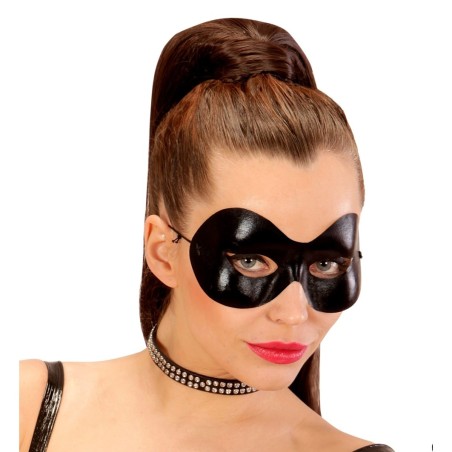 Must lihtne natuke läikiv mask Unisex | Maskeraad