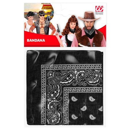Black Bandana 55x55 cm - 100% puuvill