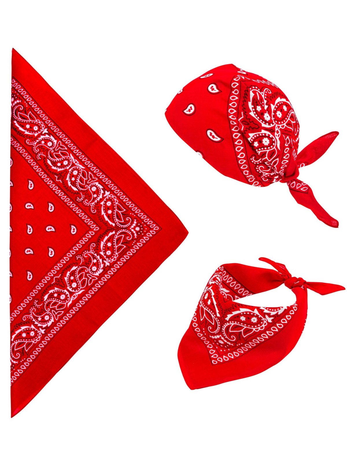 Punane Bandana 55x55 cm | Maskeraad