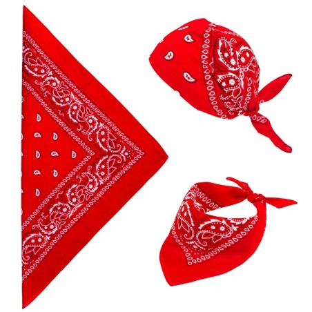Punane Bandana 55x55 cm | Maskeraad