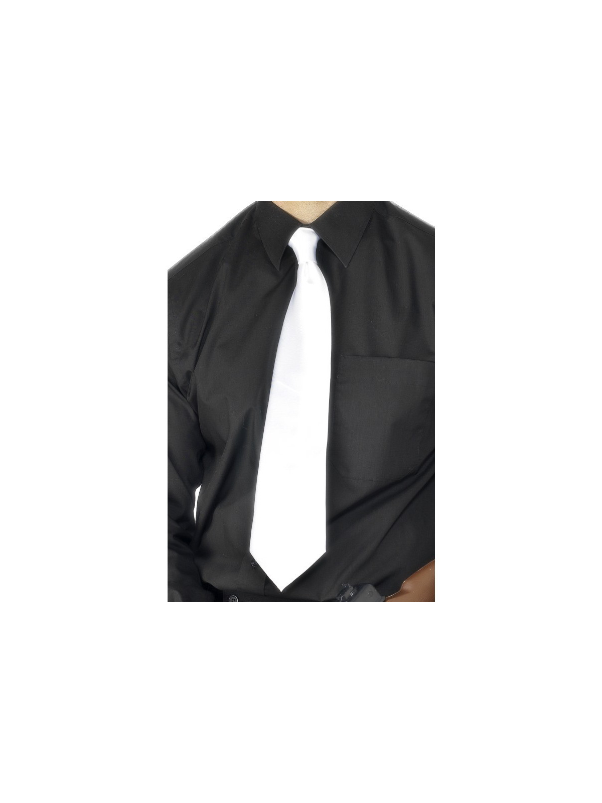 Deluxe White Gangster Tie